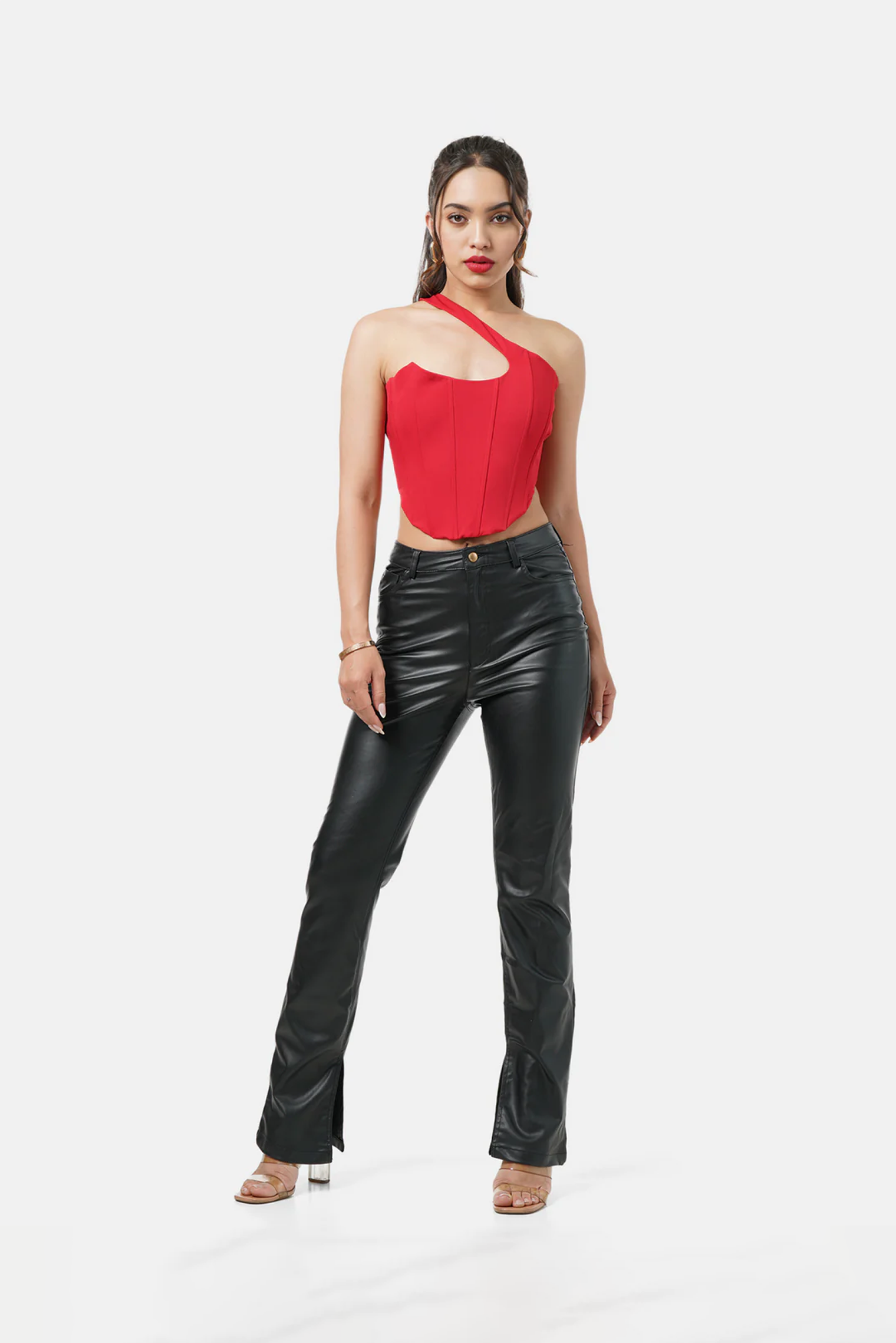 PARIS CORSET TOP IN RED