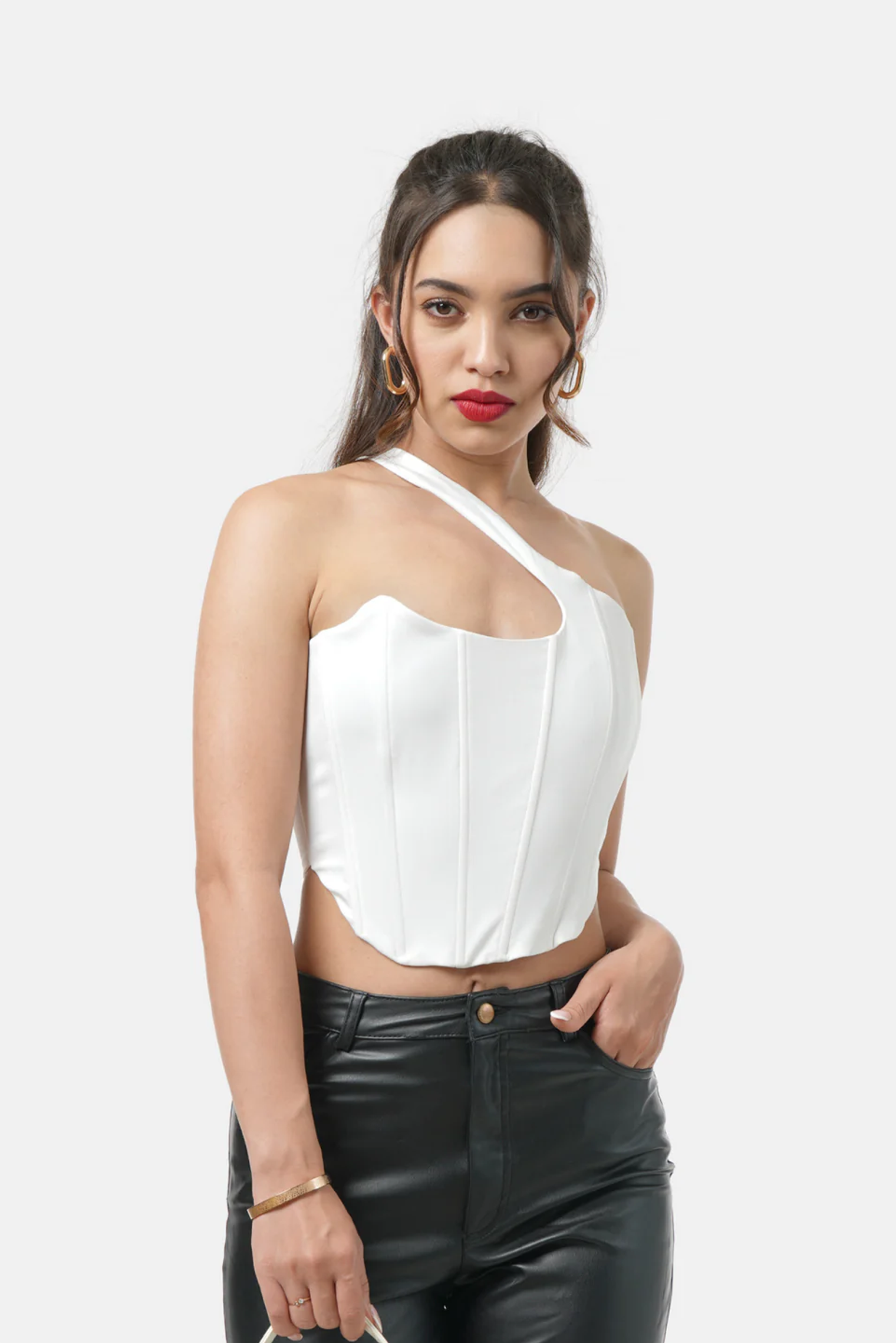 PARIS CORSET TOP IN WHITE