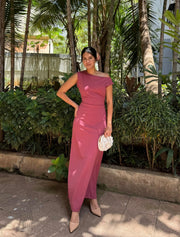 IVORY DRESS (RUSTY PINK )