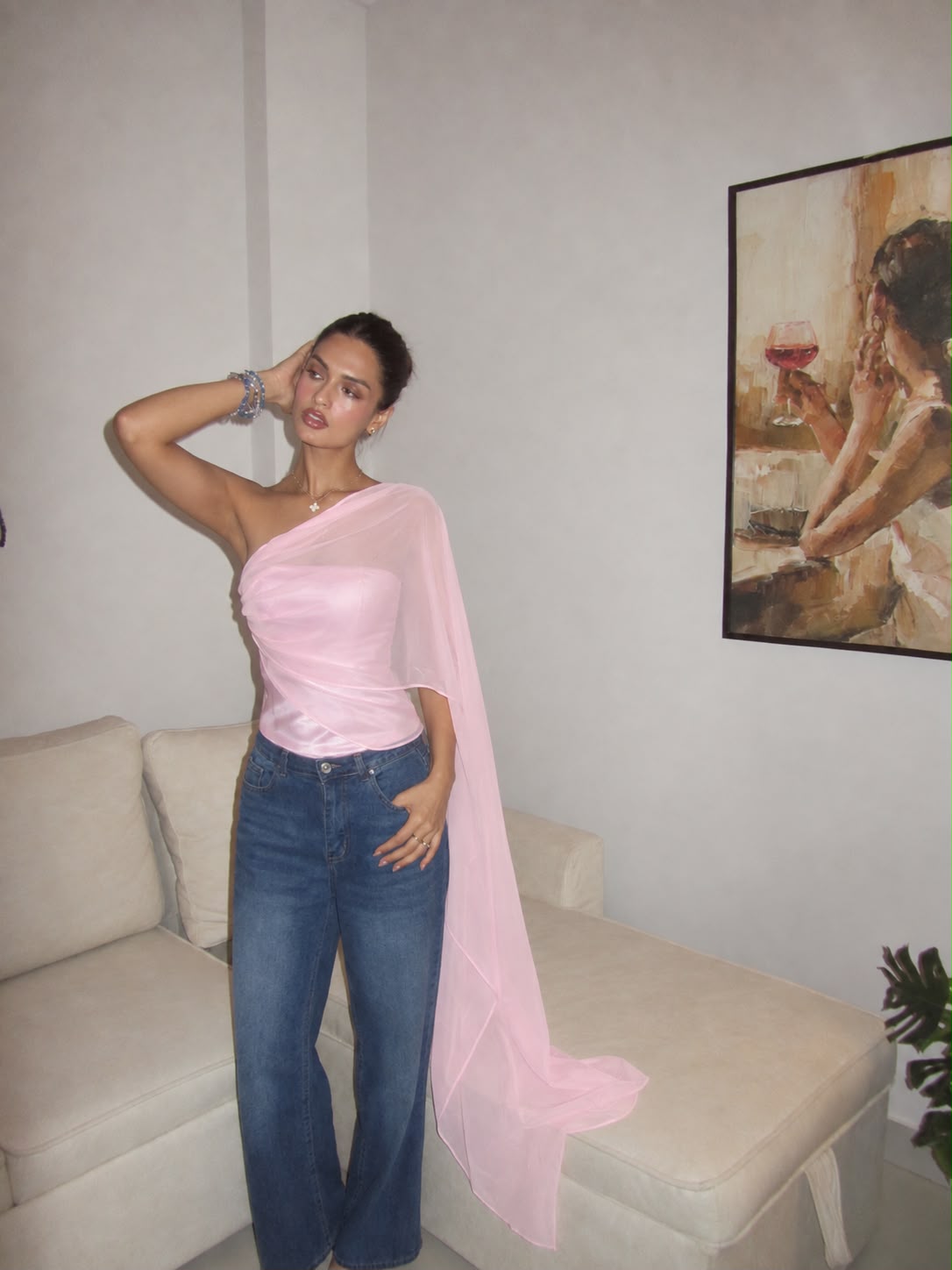 BLUSH TOP - Made to order