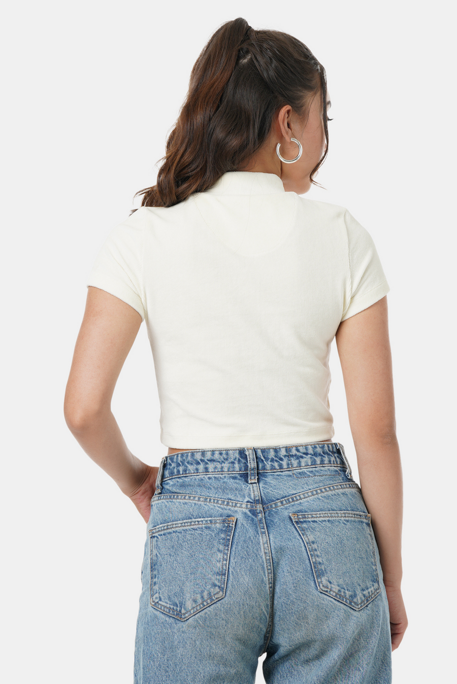 LUCI CROP TOP OFF WHITE